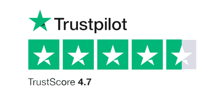 Trustpilot TrustScore 4.7